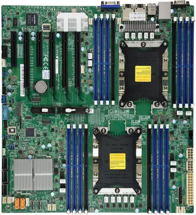 Alt view image 6 of 8 - Supermicro MotherBoard MBD-X11DPI-NT-O Xeon Dual Socket LGA3647 C622 Max.2T PCI Express E-ATX (MBD-X11DPI-NT-O)