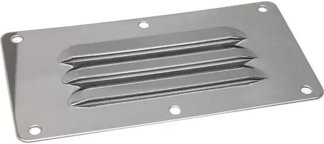 Alt view image 2 of 5 - Sea-Dog Stainless Steel Louvered Vent - 5" x 9"