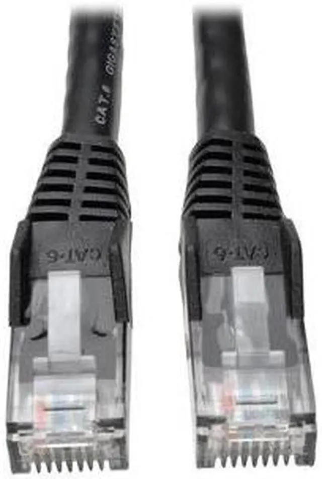 Alt view image 2 of 11 - Tripp Lite N201-075-BK Cat6 Gigabit Ethernet Gbe Snagless Molded Patch Cable Utp Black Rj45 M/M 75Ft 75 - Patch Cable - Rj-45 (M) To Rj-45 (M) - 75 Ft - Utp - Cat 6 - Molded, Snagless, Stranded - Black