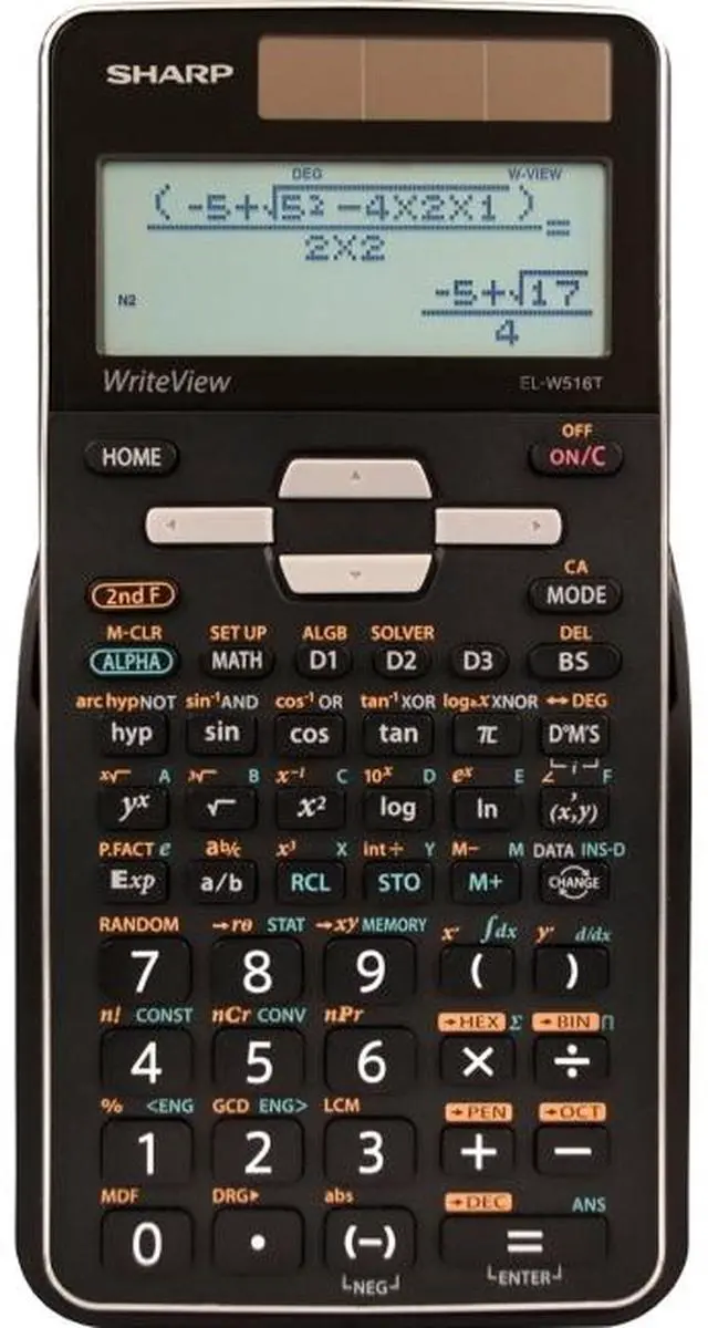 Alt view image 3 of 13 - Sharp EL-W516TBSL Scientific Calculator 16-Digit LCD ELW516TBSL