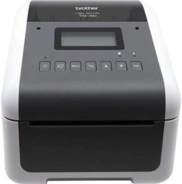 Alt view image 4 of 6 - Brother TD-4550DNWB 4.3” Desktop Wireless Network Direct Thermal Label, Tag, Wristband, and Receipt Printer, 300 dpi, USB, Serial, Ethernet LAN, Wi-Fi WLAN, Bluetooth BLE, MFi, Tear Up, Peeler, Cutter