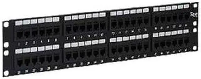 Alt view image 2 of 6 - ICC ICMPP48CP6 PATCH PANEL,CAT 6, FEED-THRU 48-P,2RMS