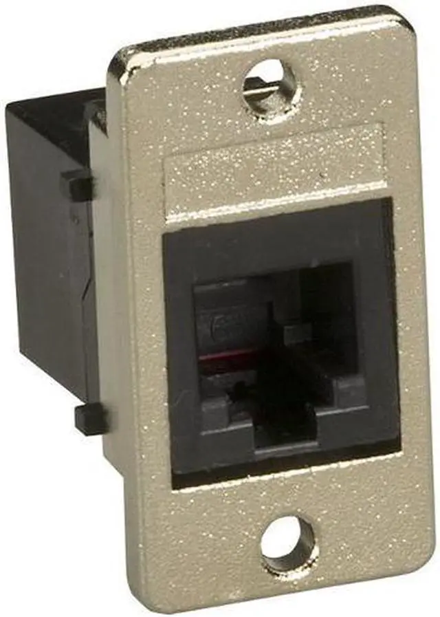 Alt view image 4 of 5 - BLACK BOX FMT1080 PANEL MOUNT COUPLER RJ11 UNSHIELD 4W BK