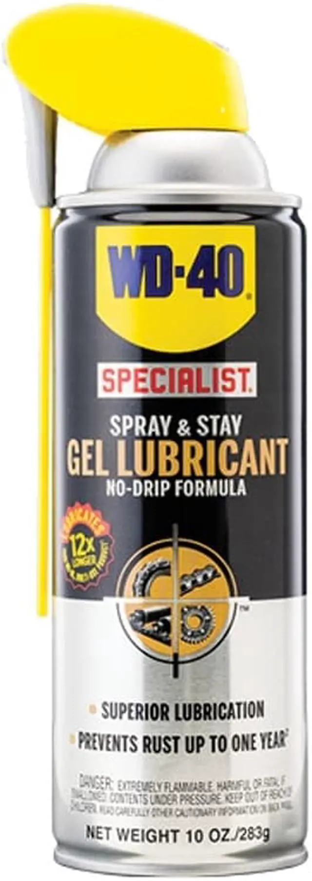 Alt view image 7 of 16 - WD-40 Specialist Spray & Stay Gel 10 oz Aerosol Can 300103EA