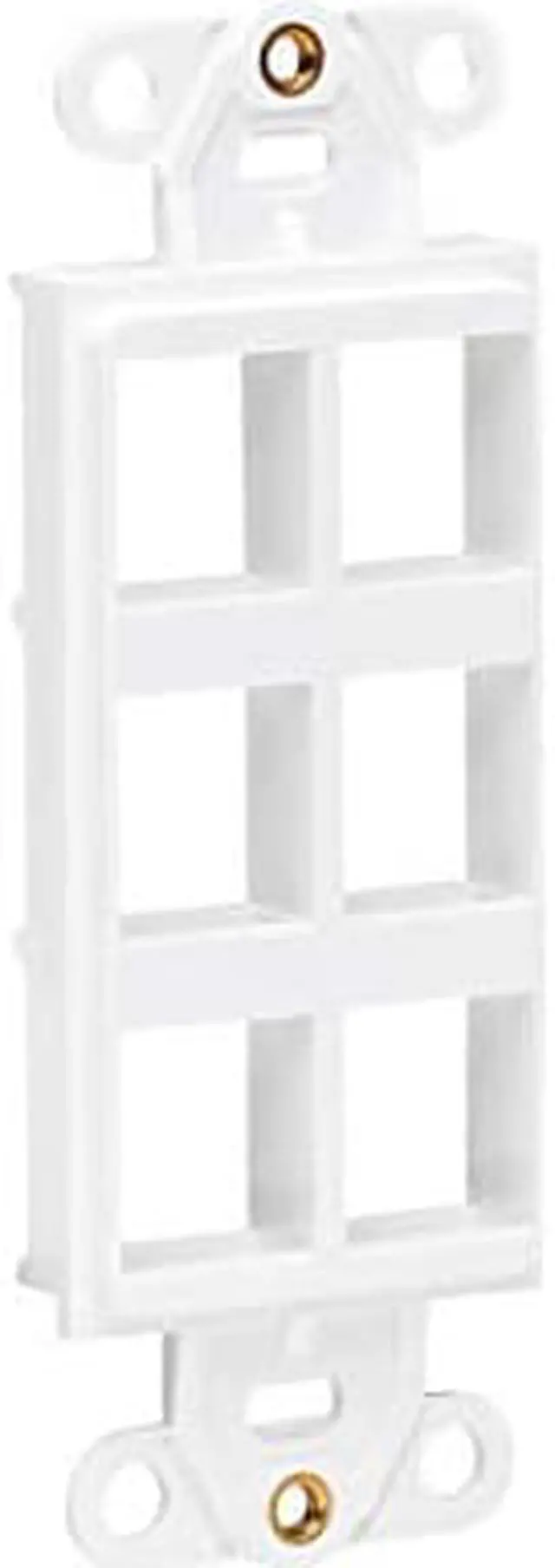 Alt view image 9 of 13 - Tripp Lite Center Plate Insert Decora Style - Vertical 6 Ports