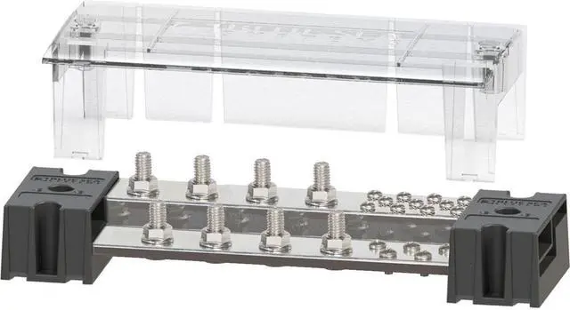 Main image of BLUE SEA 1990 POWERBAR 1000 8 X 3/8 STUDS W/COVER