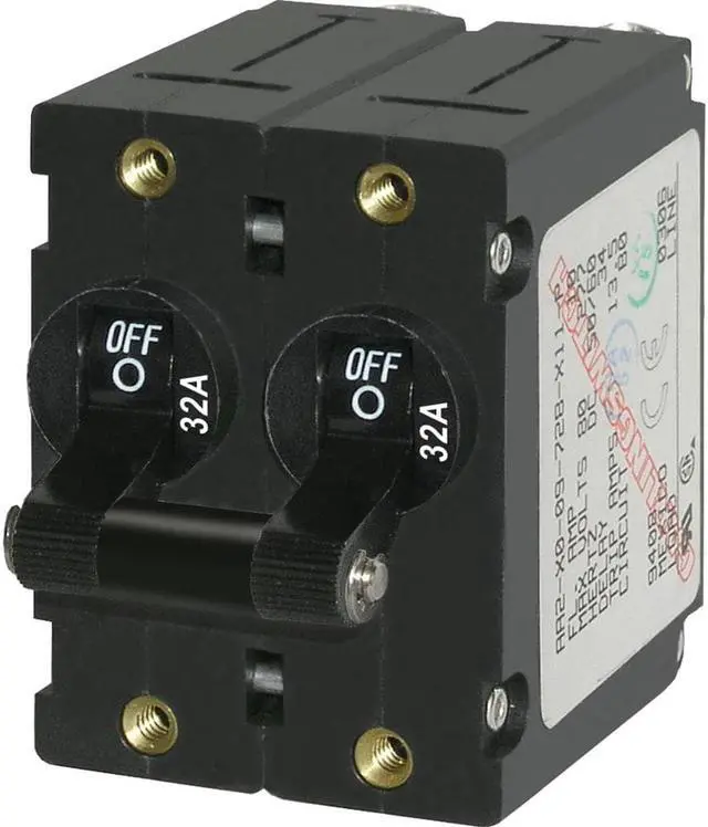 Main image of BLUE SEA 7349 CIRCUIT BREAKER AA1 32A BLACK