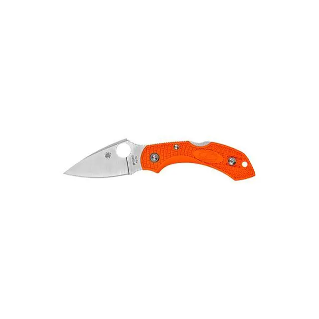 Alt view image 14 of 19 - Spyderco Dragonfly2, Orange Bi-Directional Texture FRN, Plain C28POR2