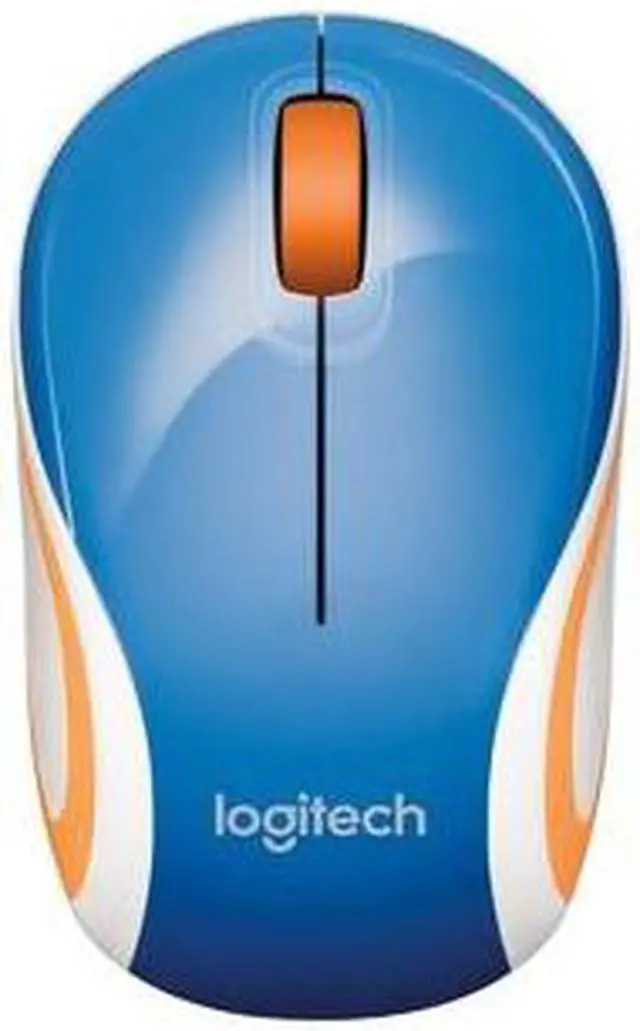 Alt view image 5 of 13 - Logitech M187 2.4GHz Wireless 3-Button Optical Mini Scroll Mouse - Blue