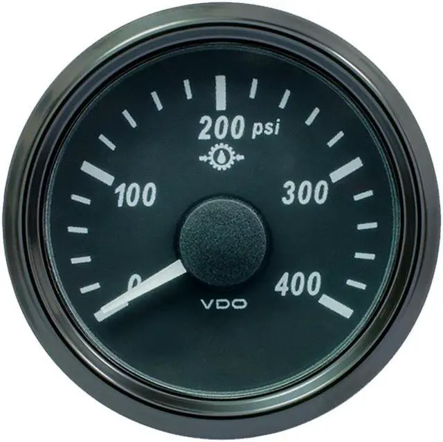 Main image of VDO SINGLEVIU 52MM (2-1/16) OIL PRESSURE GAUPSI W/ HARNESS