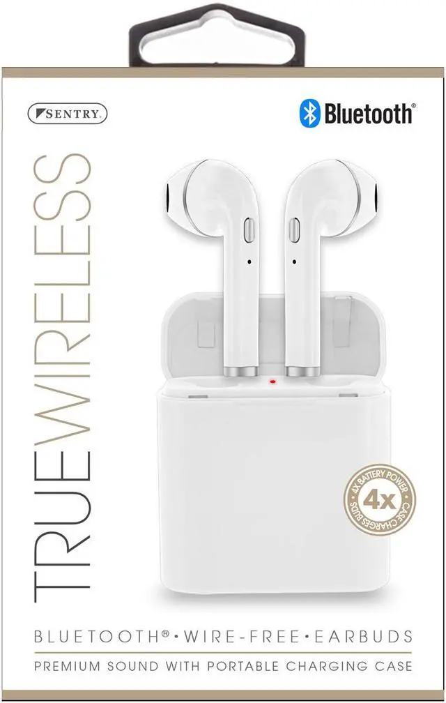 Alt view image 2 of 6 - SENTRY BT979W TRUE WIRELESS EARBUDS WITH CHARGING CASE