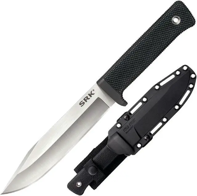 Alt view image 6 of 17 - COLD STEEL 35AN COLD STEEL SRK FIXED BLADE 6.0 IN PLAIN KRATON HANDLE