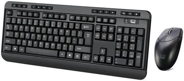 Alt view image 9 of 18 - ADESSO WKB-1320CB ANTIMICROBIAL WIRELESS DESKETOP KEYBOARD & MOUSE COMBO