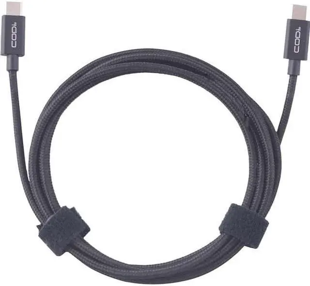 Alt view image 2 of 10 - Codi 6' Braided Nylon USB-C to USB-C Charge & Sync Cable