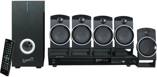 Alt view image 8 of 15 - SUPERSONIC SC-37HT 5.1 Channel Dvd Home Theater System With USB Input & Karaoke Function