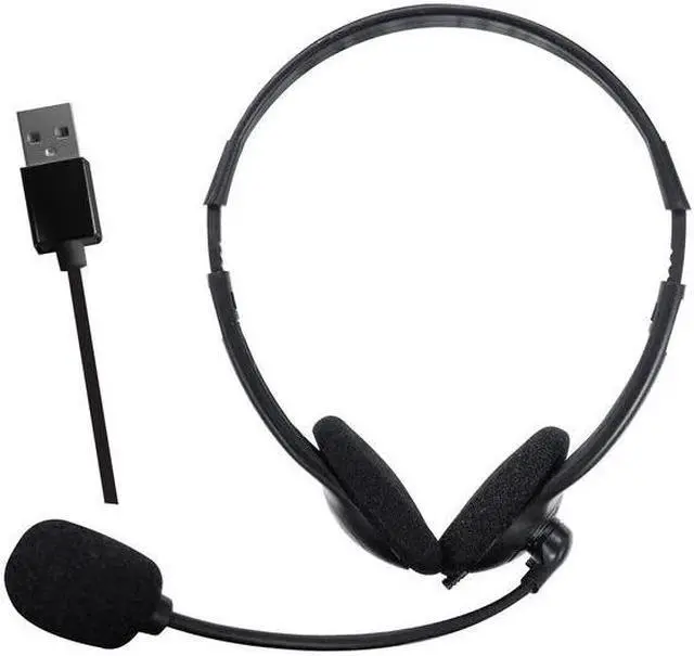 Alt view image 3 of 7 - Maxell HP-BM6 USB Headset with Boom Mic and Volume Control