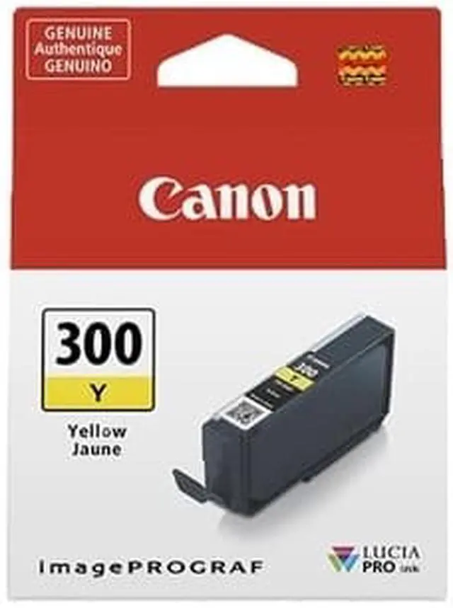 Alt view image 2 of 12 - Canon LUCIA PRO PFI-300 Original Inkjet Ink Cartridge Yellow Pack 4196C002