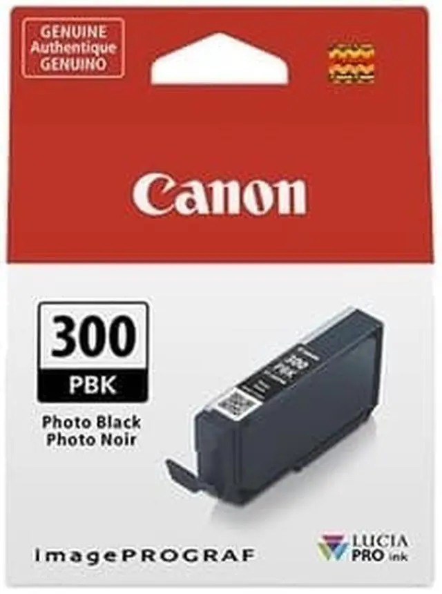 Alt view image 2 of 12 - Canon LUCIA PRO PFI-300 Original Inkjet Ink Cartridge Photo Black 4193C002