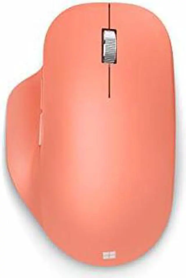 Alt view image 5 of 8 - Microsoft Bluetooth Ergonomic Mouse - Peach - with comfortable Ergonomic design, thumb rest, up to 15months battery life. Works with Bluetooth enabled PCs/Laptops Windows/Mac/Chrome computers