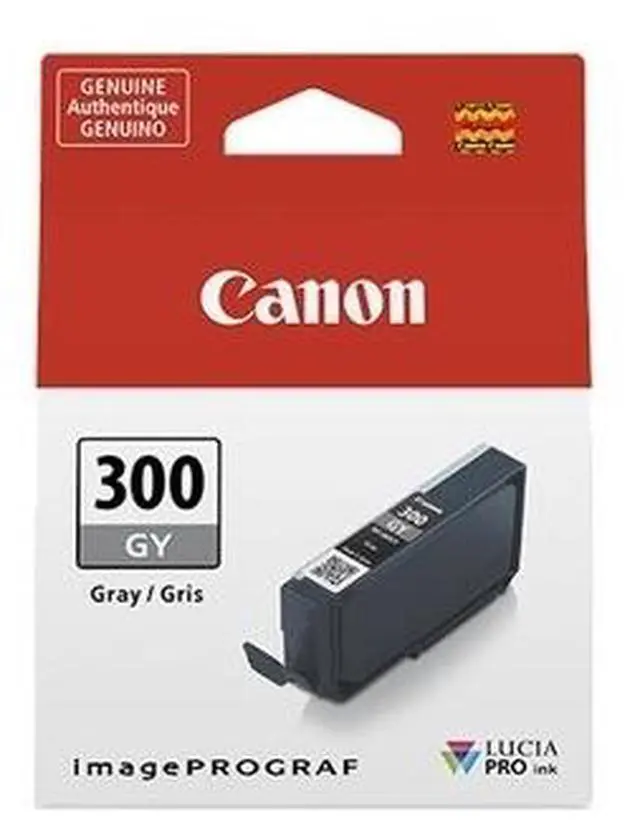 Alt view image 2 of 12 - Canon LUCIA PRO PFI-300 Original Ink Cartridge Gray 1 Pack 4200C002