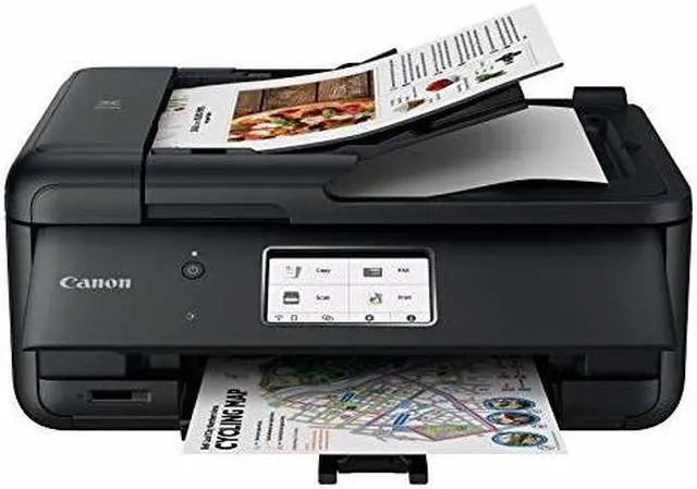 Alt view image 6 of 20 - Canon Pixma TR8620 Wireless All-In-One Inkjet Printer with Fax Black