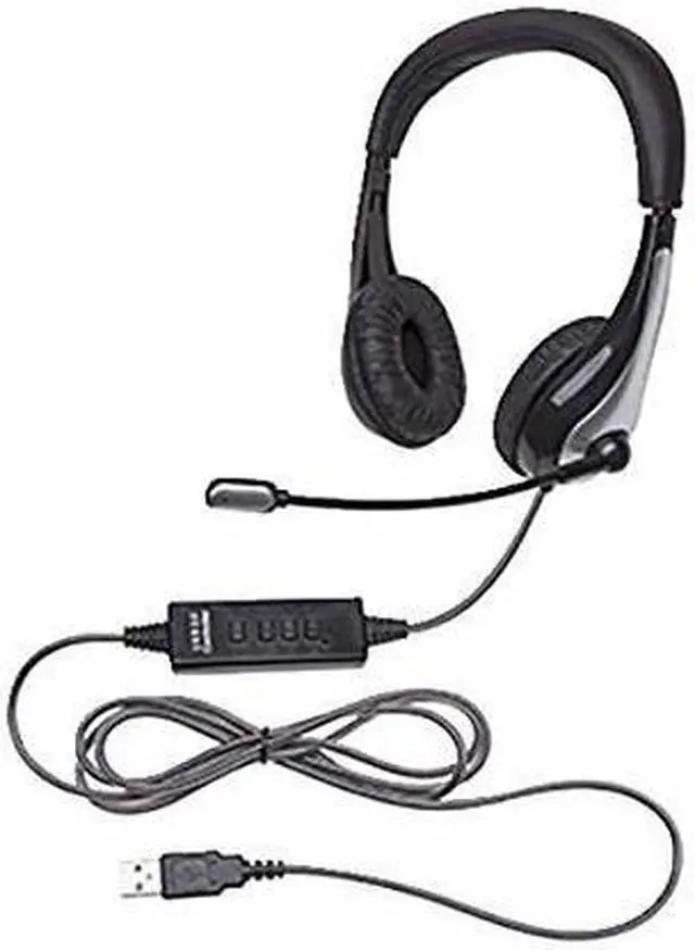 Alt view image 2 of 6 - Califone 1025MUSB NeoTech USB Headset, Mic with CaliTuff Braided Cord