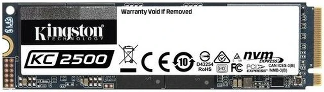 Alt view image 2 of 9 - Kingston Kc2500 250 Gb Solid State Drive - M.2 2280 Internal - Pci Express Nvme (Pci Express Nvme 3.0 X4)