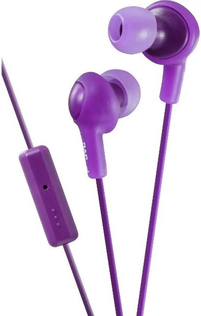 Main image of JVC HAFR6V Gumy Plus Earbuds with Remote & Microphone (Violet)