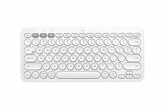 Alt view image 2 of 20 - Logitech K380 Multi-Device Bluetooth Keyboard for MAC -Off White