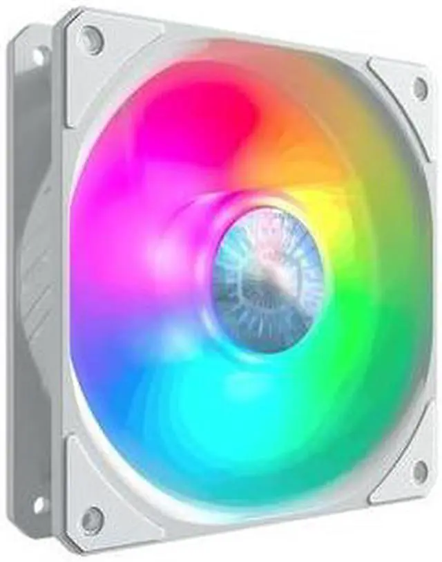 Alt view image 16 of 20 - Cooler Master SickleFlow 120 V2 Addressable RGB Fan (White Edition) - 120mm Square Frame Fan, Air Balance Curve Blade Design, PWM Control for Computer Case & Liquid Radiator
