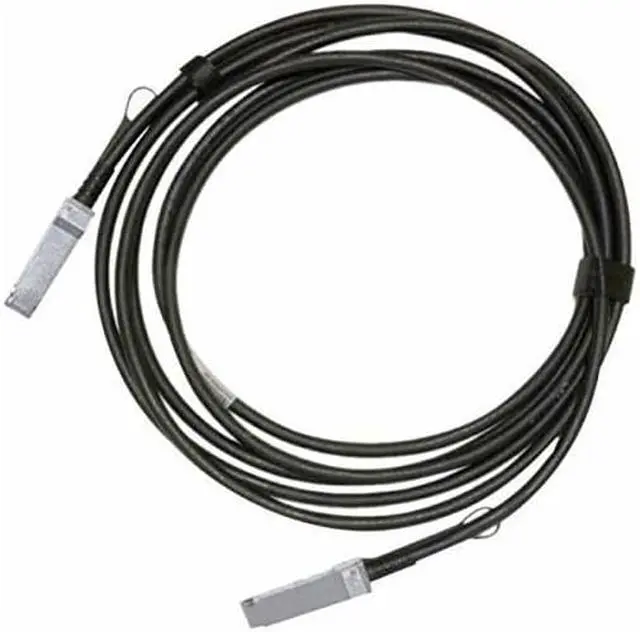 Alt view image 3 of 7 - Mellanox Passive Copper Cable, ETH 100GbE, 100Gb/s, QSFP28, 1m, Black, 30AWG, CA-N