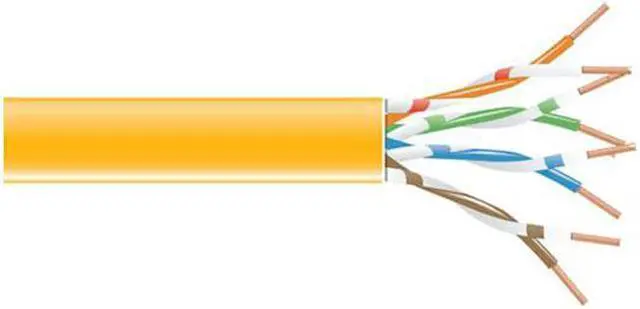 Main image of Black Box EVNSL0649A-1000 1000Ft Cat6 Orange Pvc Stranded Unshielded Spool Cable