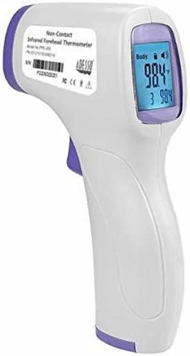 Alt view image 12 of 13 - Adesso PPE-200 Non-Contact Infrared Forehead Thermometer