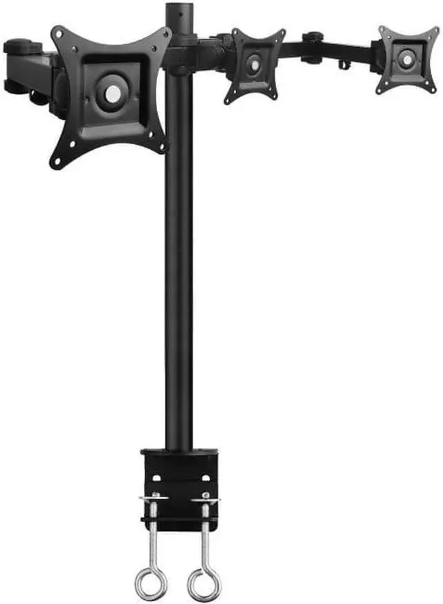 Alt view image 5 of 20 - Siig Articulating Triple Monitor Desk Mount - 13" To 27"