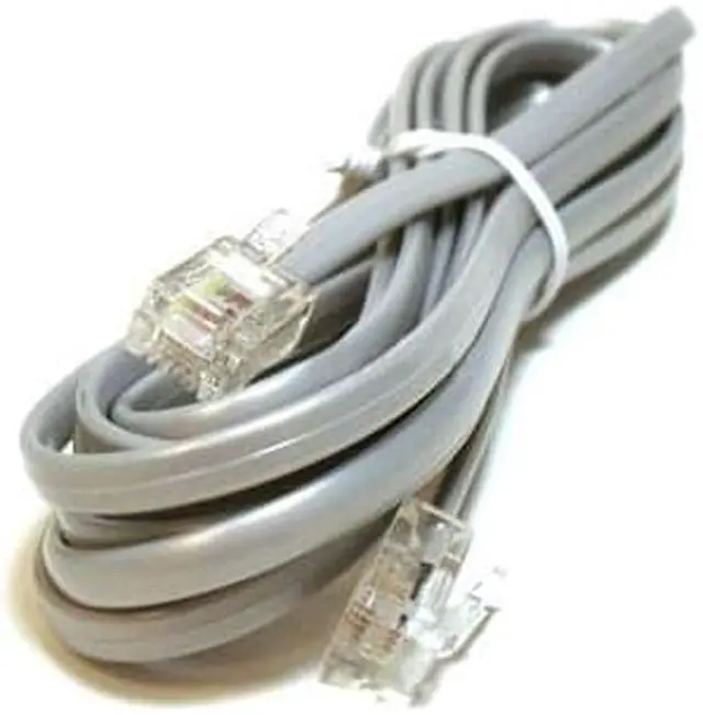 Alt view image 3 of 8 - Monoprice Landline Telephone Cable - 7 Feet - RJ11(6P4C) Reverse for Voice