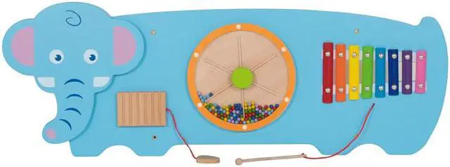 Main image of LEARNING ADVANTAGE THREE ACTIVITY WALL PANEL ELEPHANT