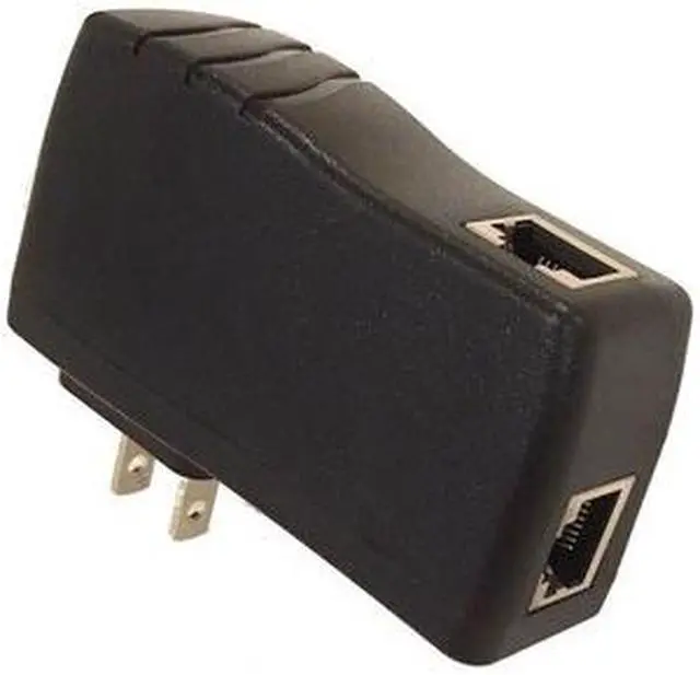 Main image of VisionTek 48 Volt 15 Watt Output Single Port Gigabit Mode A PoE Injector 600009