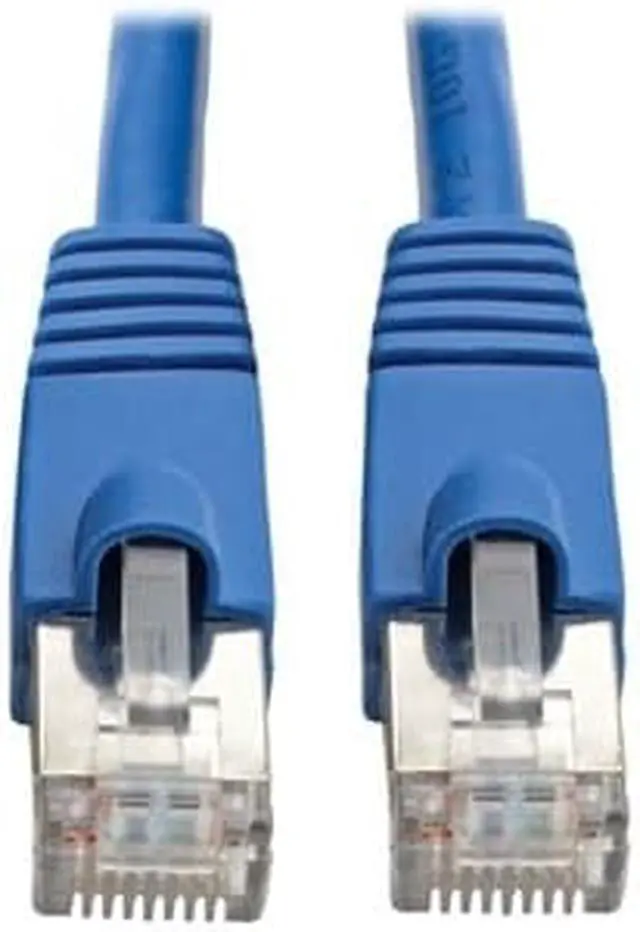 Alt view image 6 of 10 - Tripp Lite 12ft Cat6a Snagless Shielded STP PoE Ethernet Cable Blue N262012BL