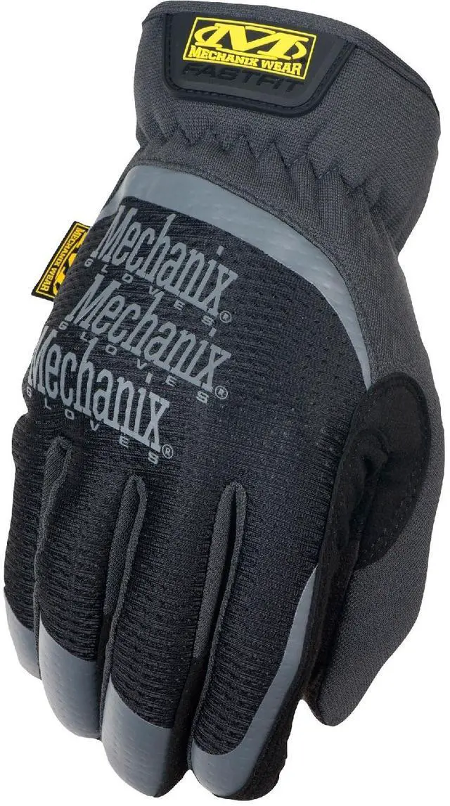 Alt view image 8 of 11 - Mechanix Wear FastFit Work Gloves Black X-Large MFF05011