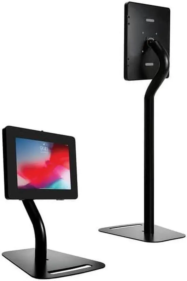 Alt view image 7 of 15 - Cta Digital Premium Height-Adjustable Floor-To-Desk Security Kiosk For Tablets