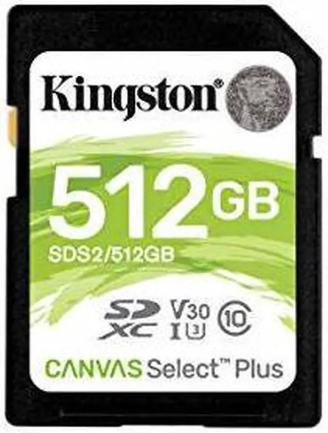 Alt view image 5 of 12 - Kingston - SDS2/512GB - Kingston Canvas Select Plus 512 GB Class 10/UHS-I (U3) SDXC - 100 MB/s Read - 85 MB/s Write -