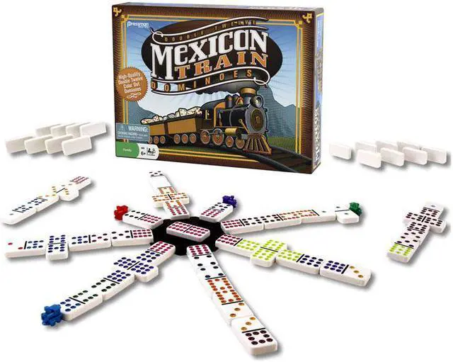Alt view image 3 of 10 - Games - Pressman Toy - Dominoes: MexicanTrain Dominoes New 3928-06