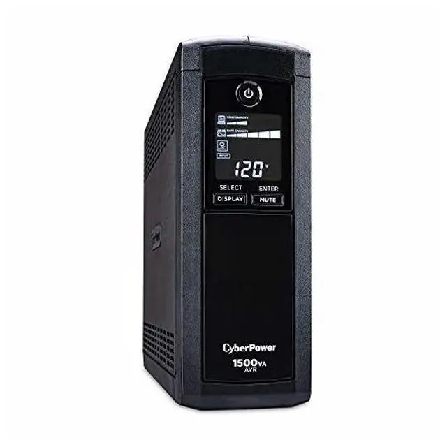 Alt view image 2 of 14 - CyberPower CP1500AVRLCDTAA 1500 VA 900 Watts 12 Outlets UPS
