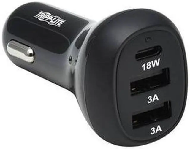 Alt view image 6 of 17 - Tripp Lite 3-Port 36W Auto Adapter U280C0336W1B