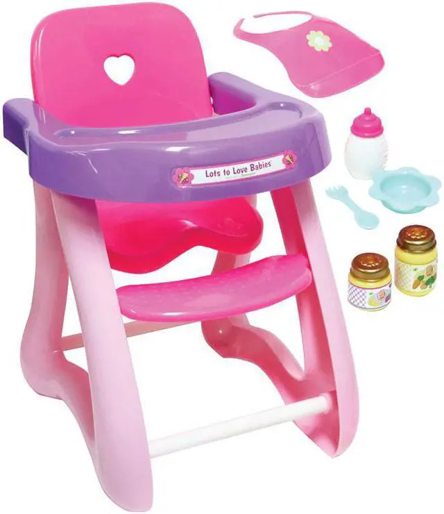 Alt view image 2 of 5 - jc toys for keeps-high chair for dolls (6piece)