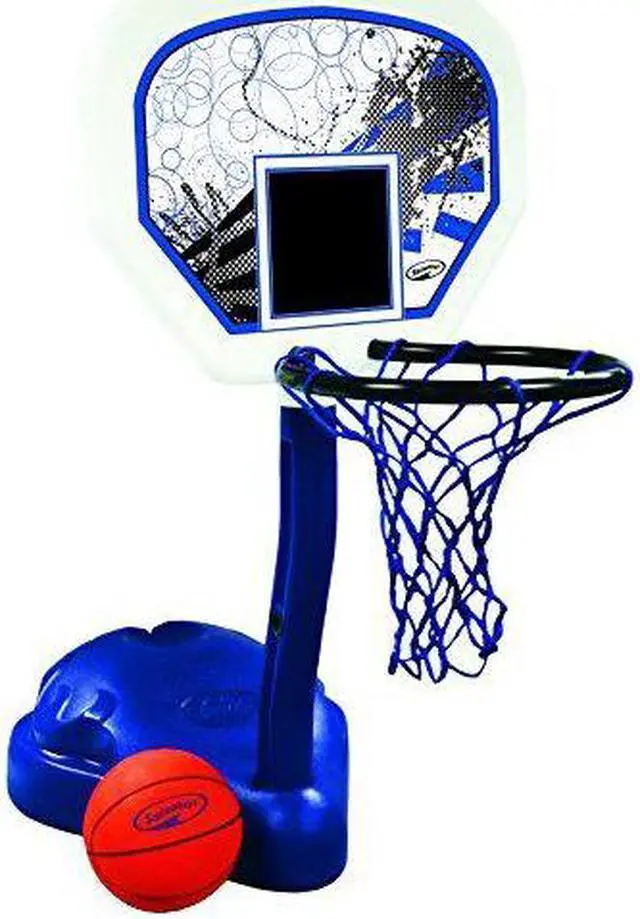 Alt view image 8 of 10 - SwimWays Poolside Basketball Hoop Pool Water Game Set with Ball | 12265