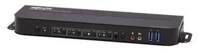 Alt view image 8 of 20 - TRIPP LITE B005-DPUA4 4-Port DisplayPort/USB KVM Switch - 4K 60 Hz, HDR, HDCP 2.2, IR, DP 1.4, USB Sharing