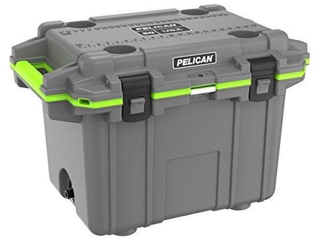 Alt view image 6 of 10 - Pelican ProGear 50 IM Elite Dark Gray/Electric Green Cooler [50Q-1-DKGRYEGRN]