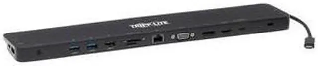 Alt view image 8 of 20 - Tripp Lite Triple-Monitor Usb-C Docking Station With 4K Hdmi & Displayport Vga - Usb-A/C