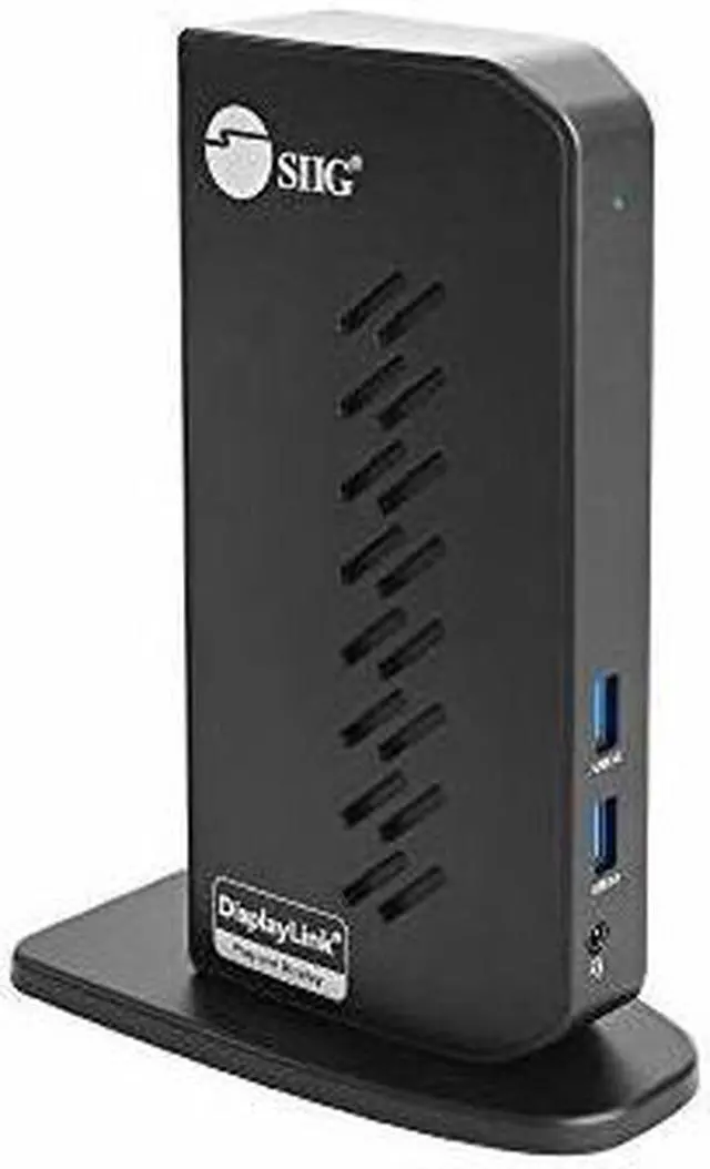 Alt view image 6 of 17 - SIIG AC JUDK0L11S1 Dual Video Full HD HDMI Video Docking Station Brown Box